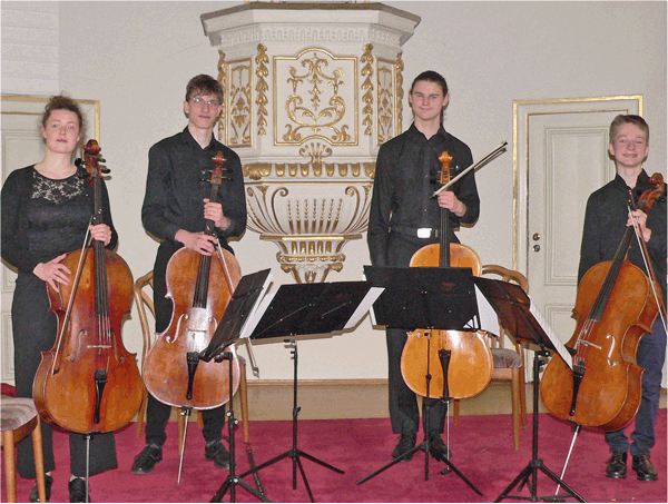 Cello-Quartett vom Musikgymnasium Montabaur